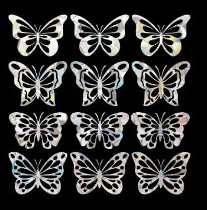 Butterflies Prism Window Clings