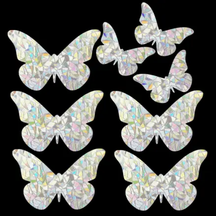 Butterflies Prism Window Clings