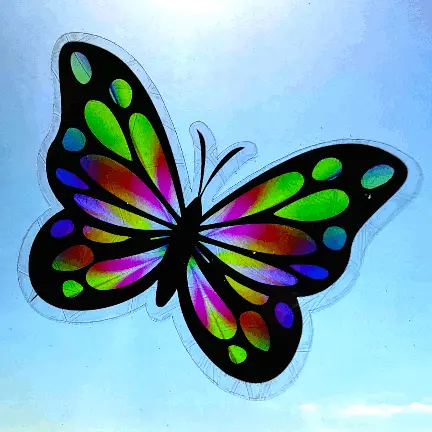 Sunflower Stained Glass Suncatcher Window Cling