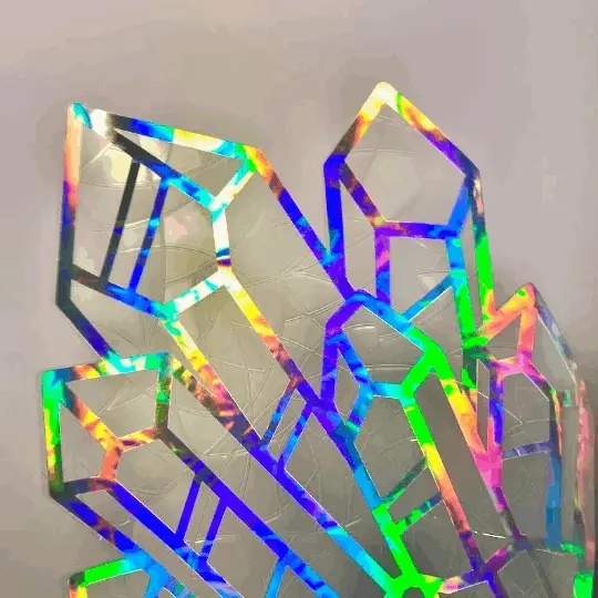 Holographic Crystal Corner Prism Window Cling