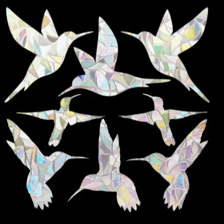 Hummingbird Prism Window Clings