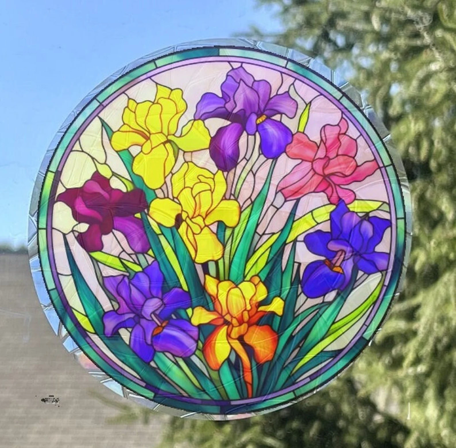 Stained Glass Suncatcher Window Cling