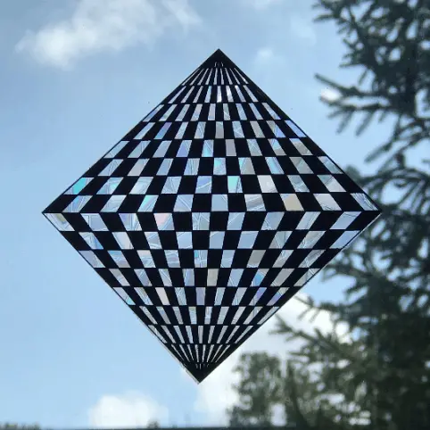 Optical Illusion Suncatcher Window Cling