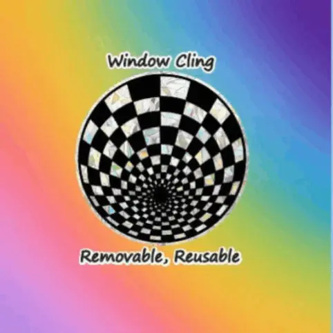 Optical Illusion Suncatcher Window Cling