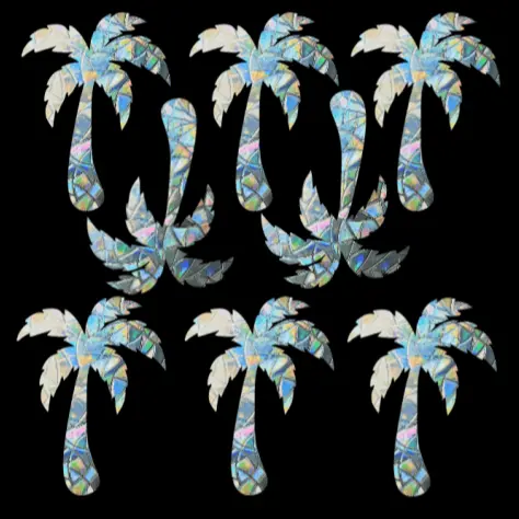 Palm Trees Prism Window Cling