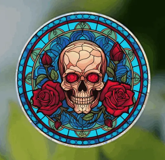 Hummingbird Stained Glass Suncatcher Window Cling