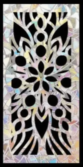 Sidelight Window Pane Abstract Prism Window Cling