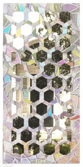 Sidelight Hexagon Lattice Window Cling