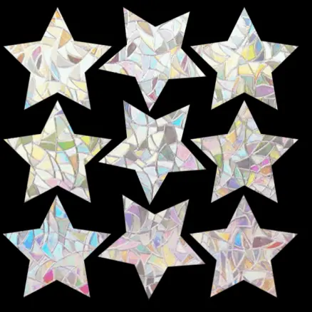 Stars Prism Window Clings